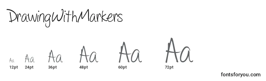 Размеры шрифта DrawingWithMarkers