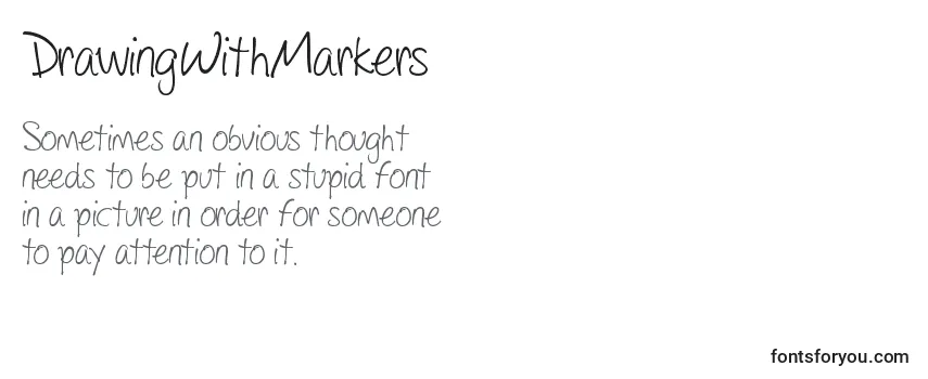 Schriftart DrawingWithMarkers