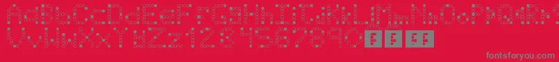 IdkTumblr Font – Gray Fonts on Red Background