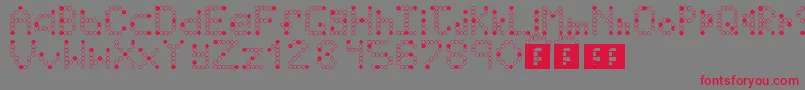 IdkTumblr Font – Red Fonts on Gray Background