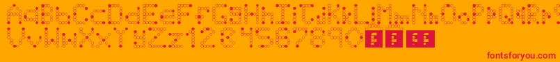 IdkTumblr Font – Red Fonts on Orange Background