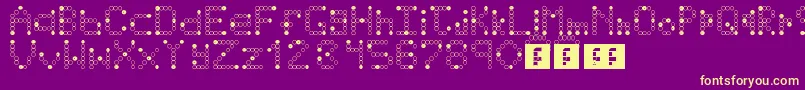 IdkTumblr Font – Yellow Fonts on Purple Background