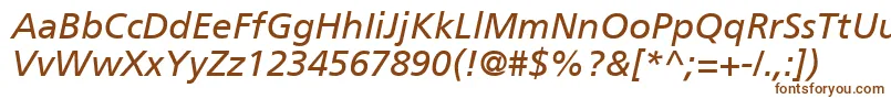 Шрифт PalmaSsiItalic – коричневые шрифты