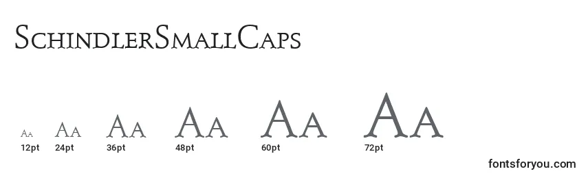 SchindlerSmallCaps Font Sizes