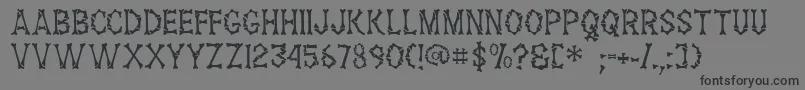 フォントHeadhunter – 黒い文字の灰色の背景