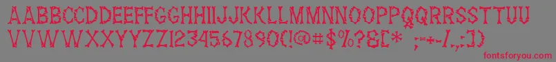 Headhunter Font – Red Fonts on Gray Background
