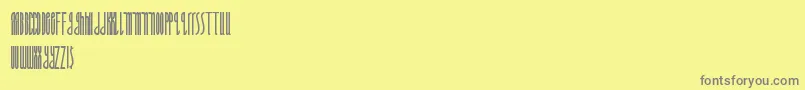 Grandlethals Font – Gray Fonts on Yellow Background