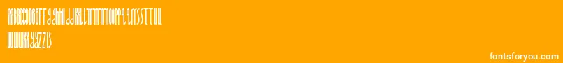 Grandlethals Font – White Fonts on Orange Background