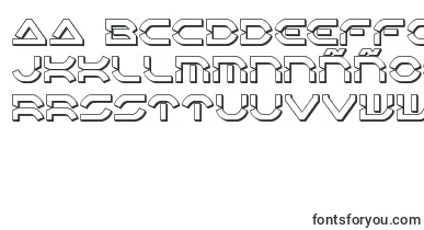 Oberondeux3D font – spanish Fonts