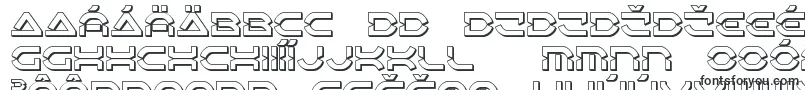 Шрифт Oberondeux3D – словацкие шрифты