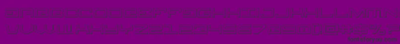 Legion3D Font – Black Fonts on Purple Background