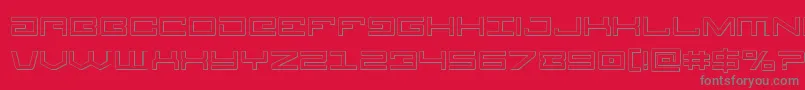 Legion3D Font – Gray Fonts on Red Background