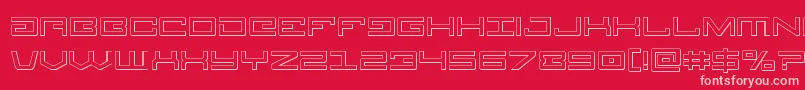 Шрифт Legion3D – розовые шрифты на красном фоне