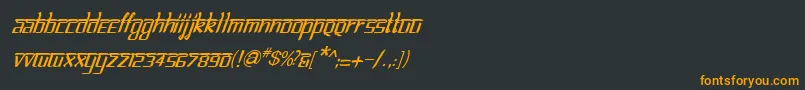 fuente BitlinglipikaItalic – Fuentes Naranjas Sobre Fondo Negro