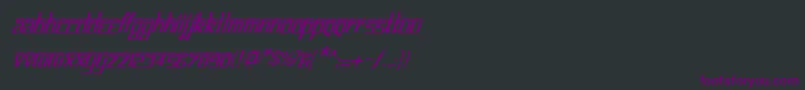 BitlinglipikaItalic Font – Purple Fonts on Black Background