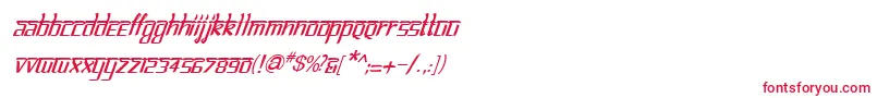 BitlinglipikaItalic Font – Red Fonts on White Background