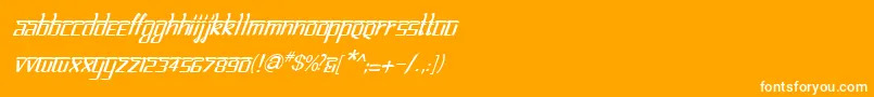 BitlinglipikaItalic Font – White Fonts on Orange Background