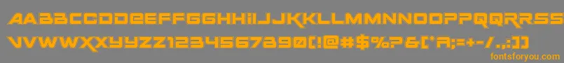 Spacerangeracad Font – Orange Fonts on Gray Background
