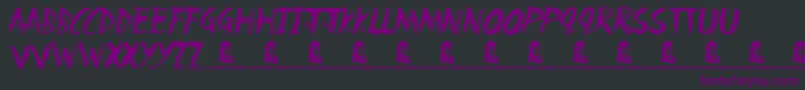 Шрифт Fun ffy – фиолетовые шрифты на чёрном фоне