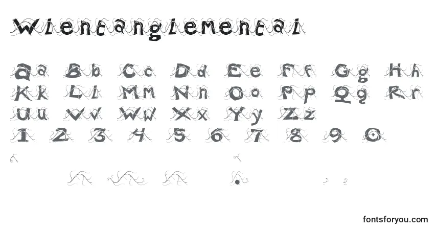 Wlentanglemental Font – alphabet, numbers, special characters