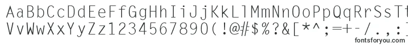 Шрифт Ukrmonospaced – строчные шрифты