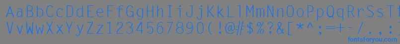 fuente Ukrmonospaced – Fuentes Azules Sobre Fondo Gris