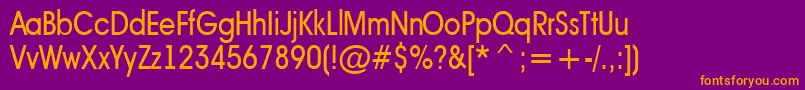 AAvantetcknr Font – Orange Fonts on Purple Background