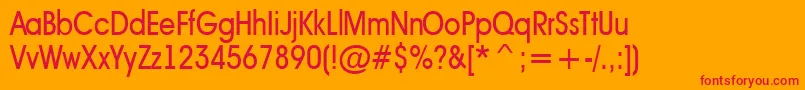 AAvantetcknr Font – Red Fonts on Orange Background