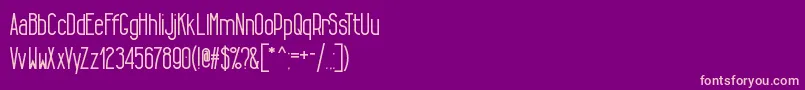 TallLean Font – Pink Fonts on Purple Background