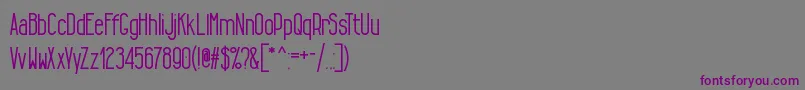 TallLean Font – Purple Fonts on Gray Background