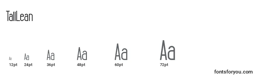TallLean Font Sizes
