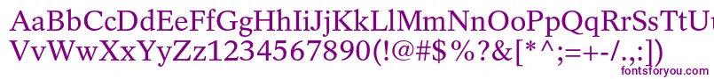 RotationltstdRoman Font – Purple Fonts on White Background