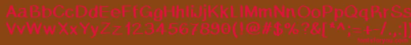 Caballar Font – Red Fonts on Brown Background