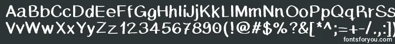 Caballar Font – White Fonts on Black Background