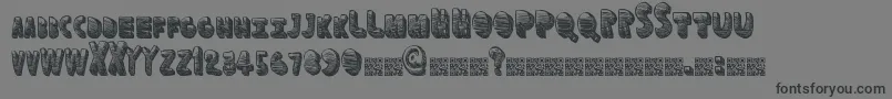 Funspace Font – Black Fonts on Gray Background