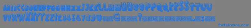 More about Funspace Font Funspace Font – Blue Fonts on Gray Background