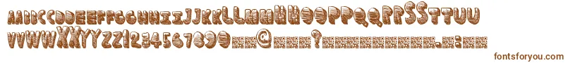Шрифт Funspace – коричневые шрифты на белом фоне