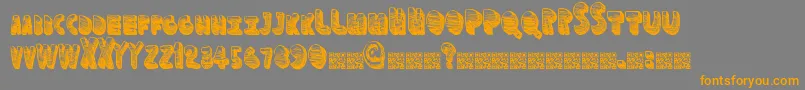 fuente Funspace – Fuentes Naranjas Sobre Fondo Gris