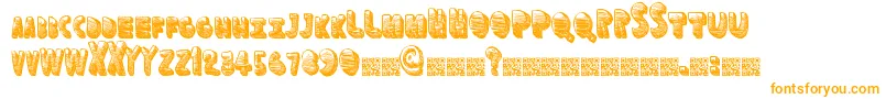 Funspace Font – Orange Fonts on White Background