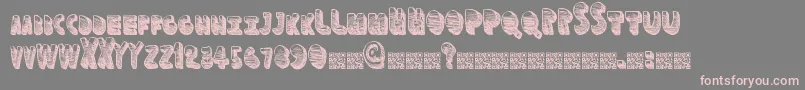 Funspace Font – Pink Fonts on Gray Background