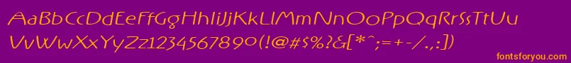 More about RxOnefive Font RxOnefive Font – Orange Fonts on Purple Background