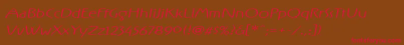 RxOnefive Font – Red Fonts on Brown Background