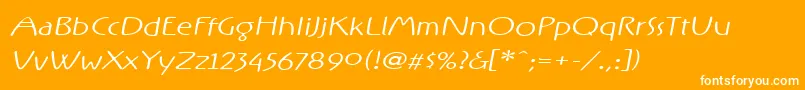 More about RxOnefive Font RxOnefive Font – White Fonts on Orange Background
