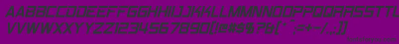 RpmItalic Font – Black Fonts on Purple Background