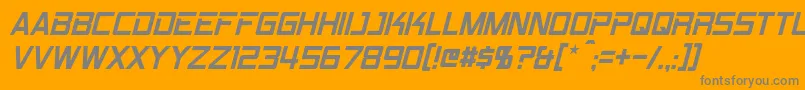 RpmItalic Font – Gray Fonts on Orange Background