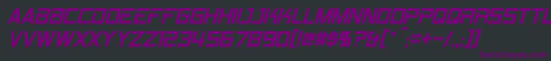 RpmItalic Font – Purple Fonts on Black Background
