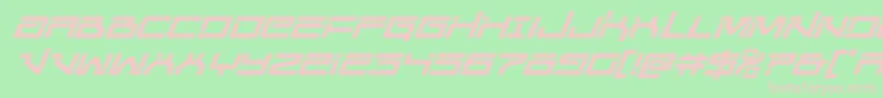 Unitedplanetsital Font – Pink Fonts on Green Background