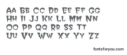 Überblick über die Schriftart Postcrypt