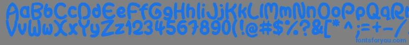 GaiteraBallDemoFfp Font – Blue Fonts on Gray Background