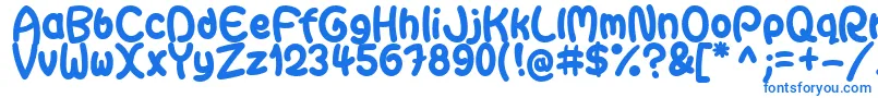 GaiteraBallDemoFfp Font – Blue Fonts on White Background